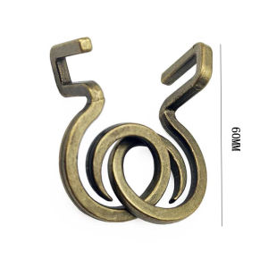 Educational Gifts Classic Magic Baffling Puzzles Metal Ring Brain Teasers for Adults Kids Teens IQ Logic Challenge Toys