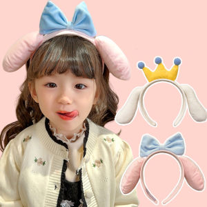 Kids Plush Dog Ears Headband Boy Hairband Girls Cartoon Animal Dalmatian Hair Hoop Gift Birthday Party Costume Halloween Christmas