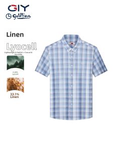GYgoldlion | Tencel Linen Breathable Polo Shirt