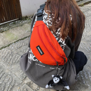Bag 2024 New Bags Easiest for Match Casual Girl Ins Waist Bag Trendy Womens Summer Canvas Slanted Chest Bag Womens Small Bag