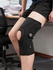 1 Cái Đai Bảo Vệ Đầu Gối Có Khớp Nối Miếng Đệm Xốp Bảo Vệ Xương Bánh Chè Và Bộ Cố Định Bên Hông Núm Điều Chỉnh Nhanh Dành Cho Chấn Thương Thể Thao Viêm Khớp Và Sử Dụng Tại Phòng Gym