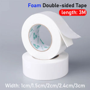 YESPERY เทปโฟมสีขาว 3ม./ม้วน เทปกาวสีขาว 15-20-24 แน่นและไร้รอย 20-24 กว้าง 24 มม. 30 มม