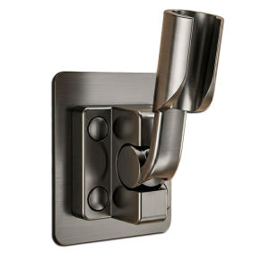 YALANDENG | Gray Swan-Neck Adjustable No-Drill Shower Head Mount