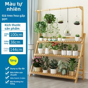 Giá Đỡ Cây Bằng Gỗ Thật Đa Tầng