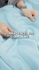 Vỏ Chăn Lồng Được Ruột Lụa Tencel 60s Hàn Quốc Cao Cấp Màu Trơn Nhiều Màu Kích Thước 1M8 Đến 2M4