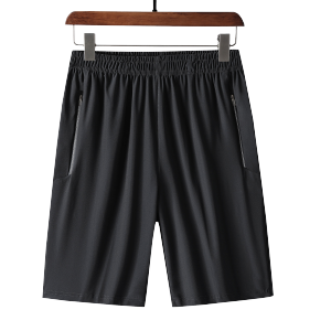 Summer Mens plus Size Ice Silk Quick Dry Five-Quarter Pants Casual Loose Solid Color Sport Shorts Breathable Comfortable Sweatpants