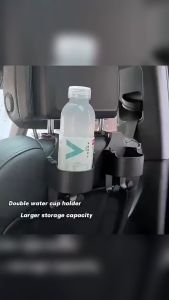 Multifunctional Hook for Car Seat Head Rest Vehicle Backseat Drink Cup Holder Car Storage Hooks for Purses and Bags Cute Phone Holder Handbag Clothes Key Umbrella