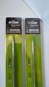 Kikir Bulat Chainsaw TEKIRO Kikir Rantai Gergaji Senso Chainsaw Files 4.8 x 200mm 5.5 x 200mm Kikir Chainsaw TEKIRO