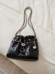 CHIO‘2ND | Trendy Quality Pleated Chain Bucket Bag