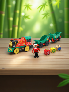 Magnetic Electric Wooden Train Set