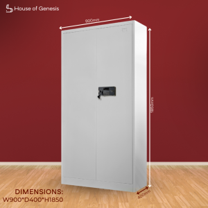 Electronic lock Filing Cabinet (Heavy Duty 2 way Lock System Filing Organizer Office Organizer Document Storage)