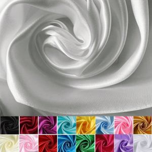 Colorful Satin Fabric Comfortable Elastic Polyester Pajama Shirt Dress Soft Matte Glossy Wedding Sleepwear Fabric for Women
