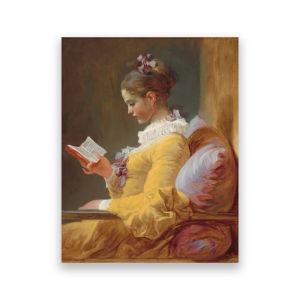Vintage Woman Reading Interior Scene Oil Painting Canvas Posters Antique Women Portrait Prints Rustic Country Wall Art Decor