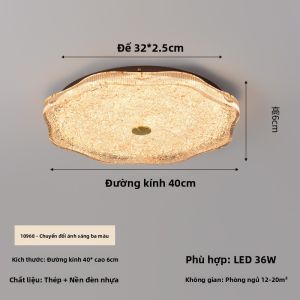 DGY | Đèn Trần Cổ Điển & Sang Trọng Ý Pháp Với Mẫu Nứt Băng Cho Phòng Ngủ