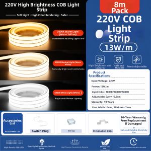 RUILUO | Bright Waterproof Outdoor Self-Adhesive Ceiling LED Light Strip