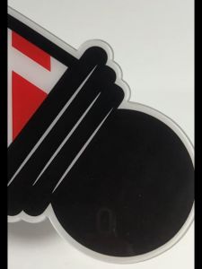 Tempelan dinding ikon Barbershop Akrilik / Hiasan dinding Barberphole Tempel Akrilik waterproof