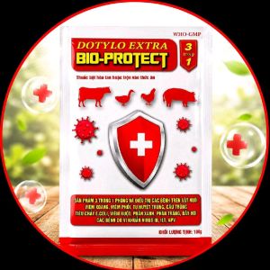 Dotylo Extra Bio-Protect 100g 3 Trong 1 Hỗ Trợ Đường Ruột Hô Hấp Tăng Đề Kháng Cho Gà Vịt Heo Bò Chính Hãng