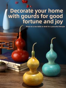 YISHUIGE | Symbolic Auspice Colored Copper Gourd Display Ornament