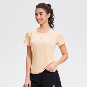 Áo Thun Thể Thao Nữ Mùa Hè Mới Thoáng Khí Co Giãn Chuyên Nghiệp Chạy Bộ Yoga Quần Áo Thể Dục Rộng Rãi