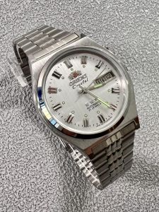 Automatic Mechanical Watch Orient Samsung Mens Medium Stainless Steel Night Light Retro Style Waterproof Durable Wristwatch