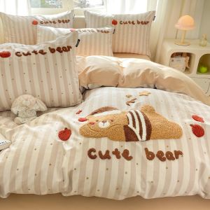 Kiss Dear | Cotton Cartoon Bedding Set