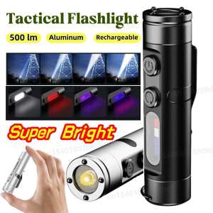 Taclite Mini Flashlight Emergency Torch Rechargeable Magnetic LED Tactical Flashlight EDC Strong Light Outdoor LED Camping Lamp