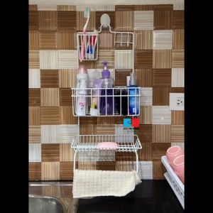 SHOWER CADDY-3LAYER | BATHROOM RACKS | KITCHEN AND HOME ORGANIZER BASKET SPACE SAVER METAL DURABLE