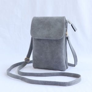 Womens Mini Crossbody Phone Bag Zipper Coin Purse Versatile Compact Mobile Phone Pouch Fashionable Korean Style Youth Bag