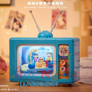 Bộ Đồ Chơi Lắp Ráp TV Doraemon Cổ máy thời gian BALODY 21082 Âm Thanh Ánh Sáng & Chi Tiết Sống Động
