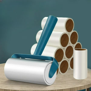 Hair Pickup Extra Sticky Lint Roller Tearable Roll Paper Sticky for Removing Fur + Fluff on CouchesClothesDog and Cat Beds