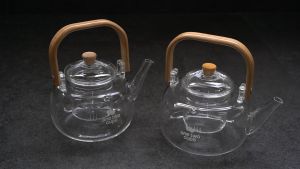 Teko Pitcher Teapot Glass Japanese Style Tahan Panas Api One Two Cups - 8CV101