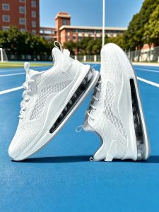 CVPAJ | White Breathable Full Palm Air Cushion Running Shoes