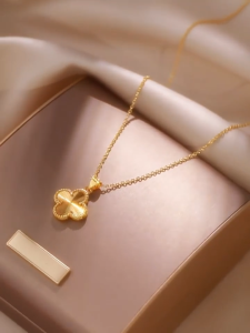 24K Saudi Gold Pawnable Heart Necklace for Women | Love Pendant Hypoallergenic Non-Tarnish Gift of Women