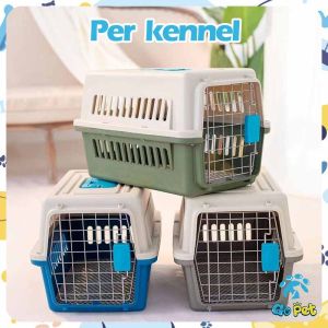 PP Pet Carrier Cat Dog Cage Portable Travel Carrier Sangkar Kucing Anjing Airline Approved Pet Box Cage For Dogs Cats Pet Safe Shipping Box