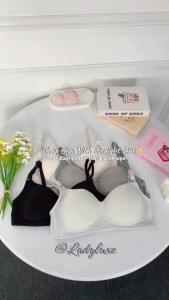 LadyLuxe - BH Bra motif garis lurus Push Up Style Senam Zumba Yoga Pakaian Dalam Wanita BR037