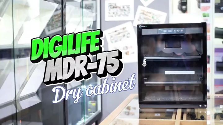 Digilife Dry Cabinet MRD-75 Pro ออโต้ -แถมไม้เซลฟี่ 1ชิ้น- ตู้กันชื้น 70 ลิตร 70L - ประกัน Digilife Thailand 5ปี