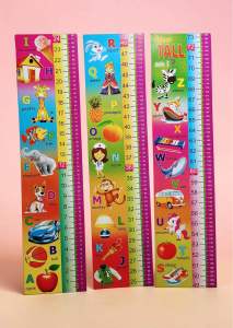 Kids Educational Growth Chart Wall Ruler