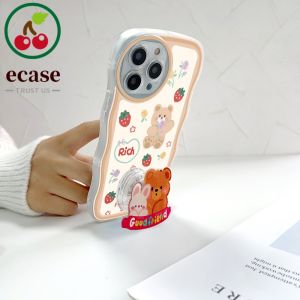 (Có Giá Đỡ Miễn Phí) Ốp Lưng Cho OPPO A33 2020 A3S A36 A37 A37F A39 A52 A5 2020 A53 2020 Ốp Lưng Điện Thoại Cho Bé Trai Bé Gái Hoạt Hình Gấu Thỏ Lượn Sóng Mềm Bảo Vệ