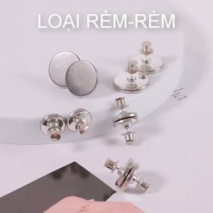 Bộ 2 khóa rèm cửa bằng nam châm bằng thép không gỉ nhiều kích cỡ tùy chọn