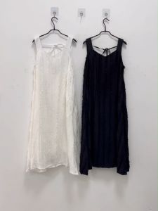 XITAO Temperament Solid Color Female Sleeveless V-neck Sling Dress Loose Casual Summer Women All-match Street Dress DMJ1812