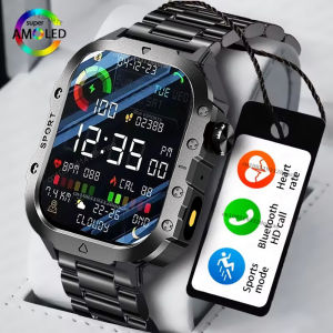 2025 Smartwatch Men Bluetooth Call Heart Rate Health Monitor AI Voice Waterproof Sport GPS Tracker Smart Watches For Android IOS