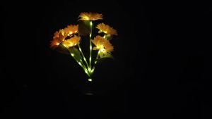 NEWEST 6/3/1Head Solar Simulation Sunflower with Luminous Pole LED Lights Garden Yard Lawn Night Lights Landscape Decor Lamp