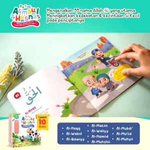 Buku cerita anak Islami bergambar (1 set isi 10 buku) Ziyadbooks My First Asmaul Husna