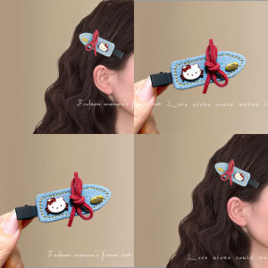 MOYAJIEKA | Fashionable Non-damaging Blue Bow with Cat Design Hair Clip