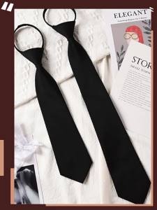 Black College Style Womens Decorative High-end Bow Tie