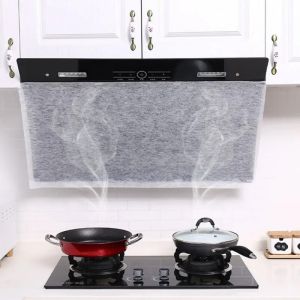 6/12pcs Disposable Range Hood Non-Woven Fabric Filter Kitchen Oil-Absorbing Paper Household Cooking Tools