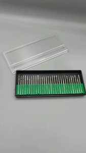 ชุดหัวเจียรเพชรแกน 3 มม. 30 ชิ้น + กล่อง สำหรับเครื่องเจียรไฟฟ้า Dremel เครื่องมือโรตารี่ แกะสลักโลหะ แก้ว เซรามิก งานฝีมือ DIY Mata Bor การขัดเงา