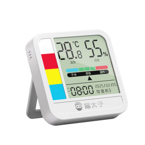MPRINCE | Precise Indoor Digital Temperature and Humidity Meter Clock