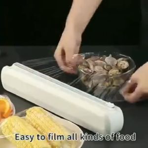 Film Cutting Box Cling Wrap Household Plastic Wrap Cutter Dispenser Box Plastic Food Wrap Cutter Kitchen Special Tin Foil Oil Paper Plastic Wrap Cutting Tools