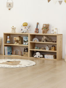 XIAOHUAMEIMEI | Early Education Intelligent Childrens Bookshelf Solid Wood